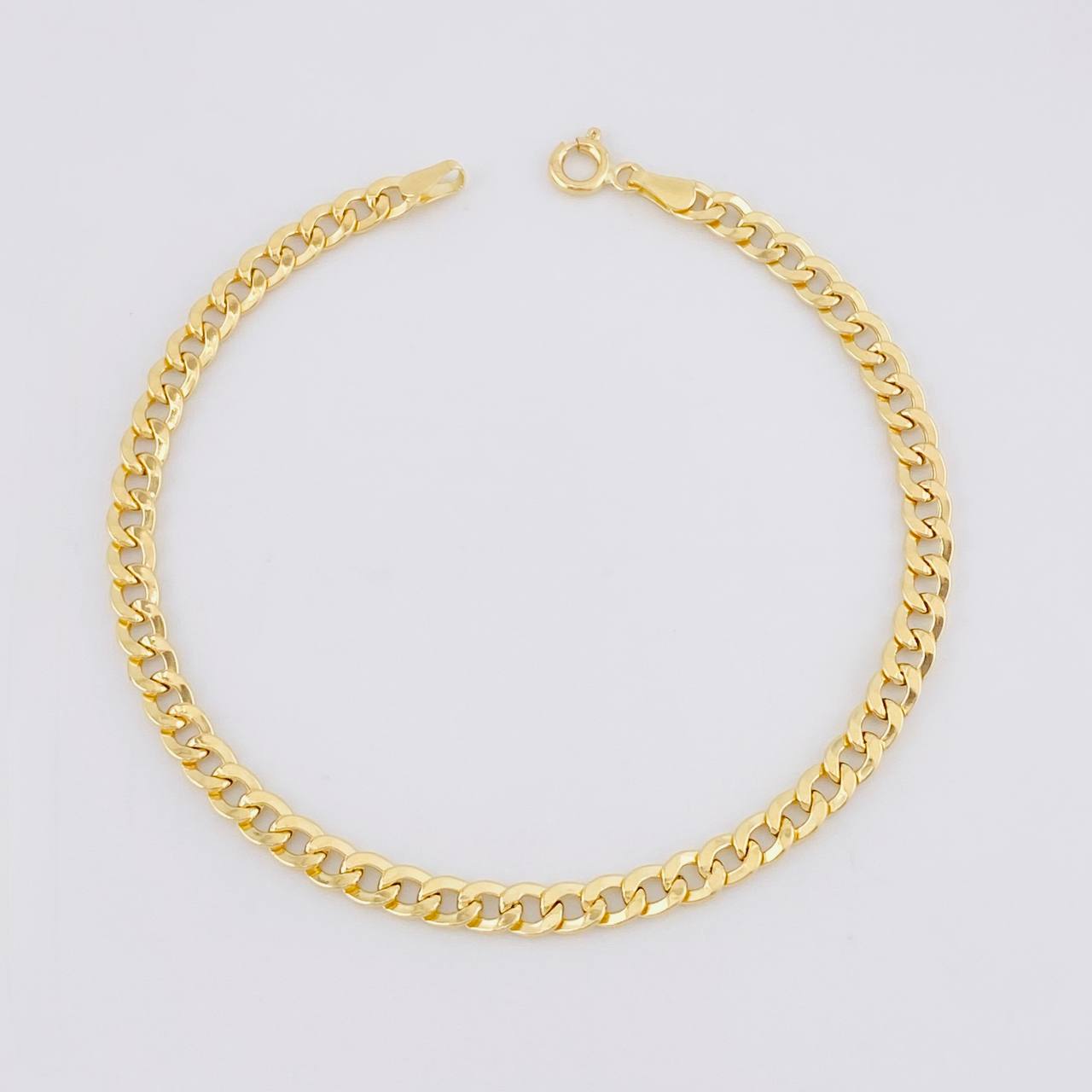 Pulso Cubano 2.6g / 19.7cm / 4.1mm Oro Amarillo 18K