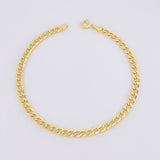 Pulso Cubano 2.55g / 19.9cm / 4.1mm Oro Amarillo 18K