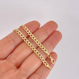 Pulso Cubano 2.75g / 19cm / 4.1mm Oro Amarillo 18K