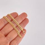 Pulso Cubano 2.6g / 19.7cm / 4.1mm Oro Amarillo 18K