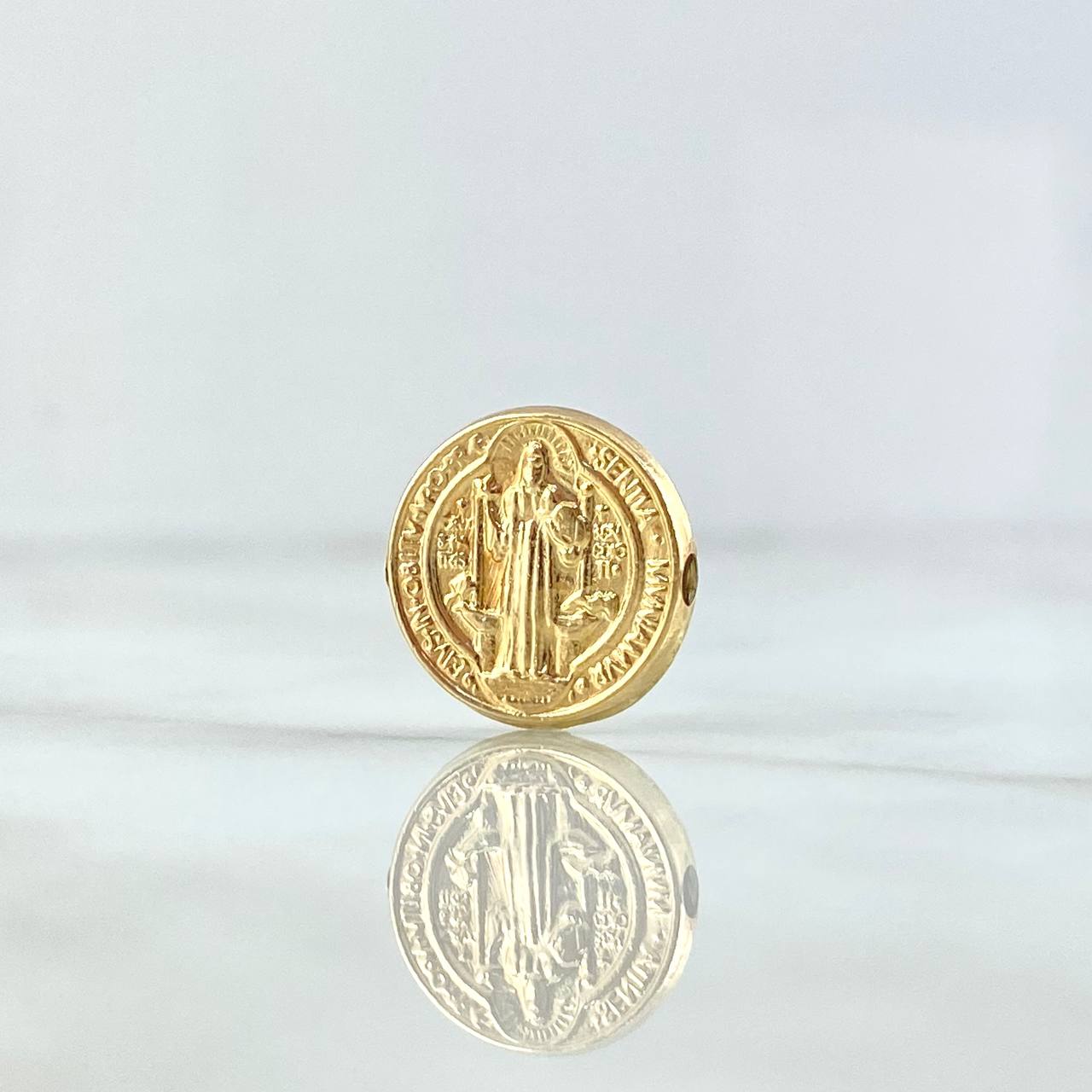 Herraje San Benito 0.8gr / 1.4cm / Tambor Oro Amarillo 18K