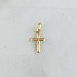 Dije Cruz 0.5gr / 3cm / Lisa Troquelada Oro Amarillo 18K