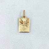 Dije Placa Cristo 1.05gr / 1.8cm / Oro 18K