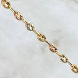 Pulso GC 5gr / 20.5cm / 4.5mm Diamantado Tres Oros 18K