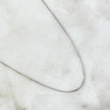 Cadena Veneciana 2gr / 60cm / 0.8mm Oro Blanco +3 18K ©