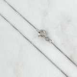 Cadena Veneciana 2gr / 60cm / 0.8mm Oro Blanco +3 18K *