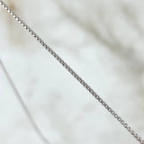 Cadena Veneciana 2gr / 60cm / 0.8mm Oro Blanco +3 18K ©