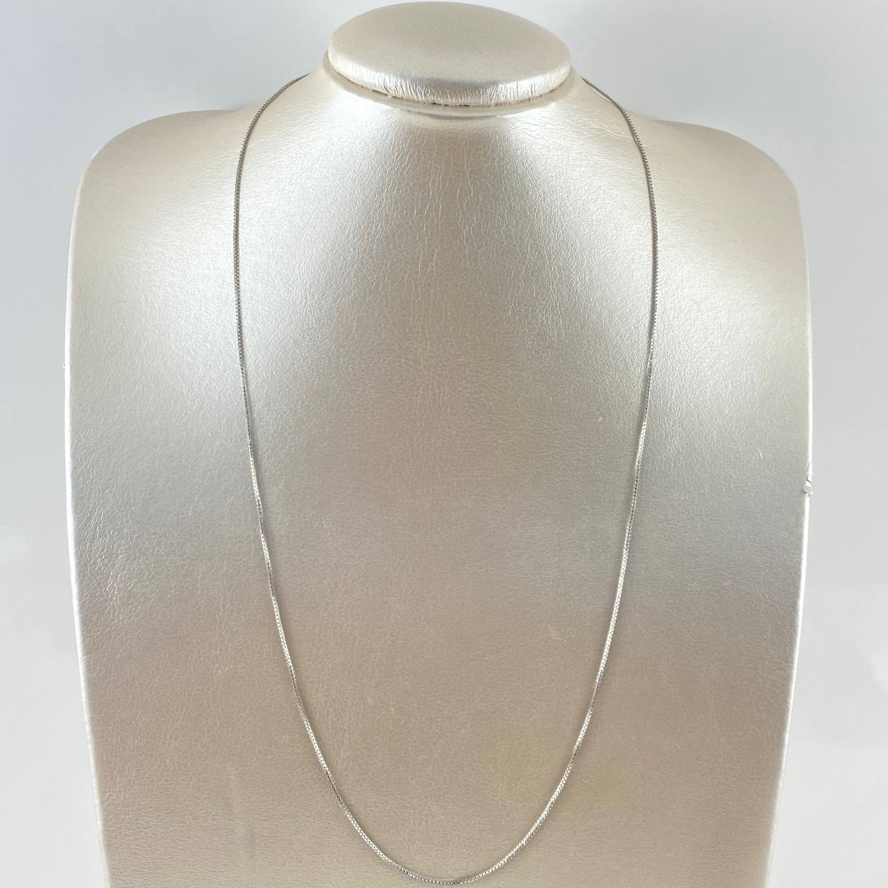 Cadena Veneciana 2gr / 60cm / 0.8mm Oro Blanco +3 18K ©