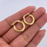 Candongas Juli 1.55gr / 1.7cm / Entorchadas Oro Amarillo 18K &