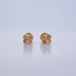 Topos Trebol 0.55gr / Diamantados Oro Amarillo 18K $
