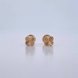 Topos Trebol 0.6gr / Diamantados Oro Amarillo 18K $