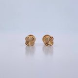 Topos Trebol 0.6gr / Diamantados Oro Amarillo 18K $