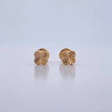 Topos Trebol 0.55gr / Diamantados Oro Amarillo 18K $