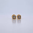 Topos Trebol 0.9gr / Circones Azules Oro Amarillo 18K $