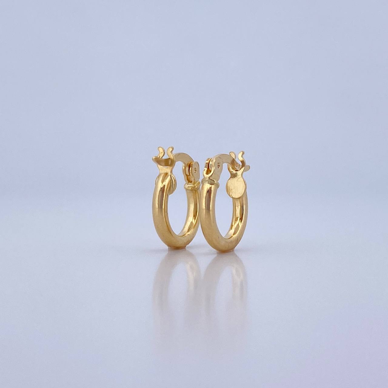 Candongas Jass 1.25gr / 1.5cm / Oro 18K &