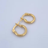 Candongas Jass 1.25gr / 1.5cm / Oro 18K &