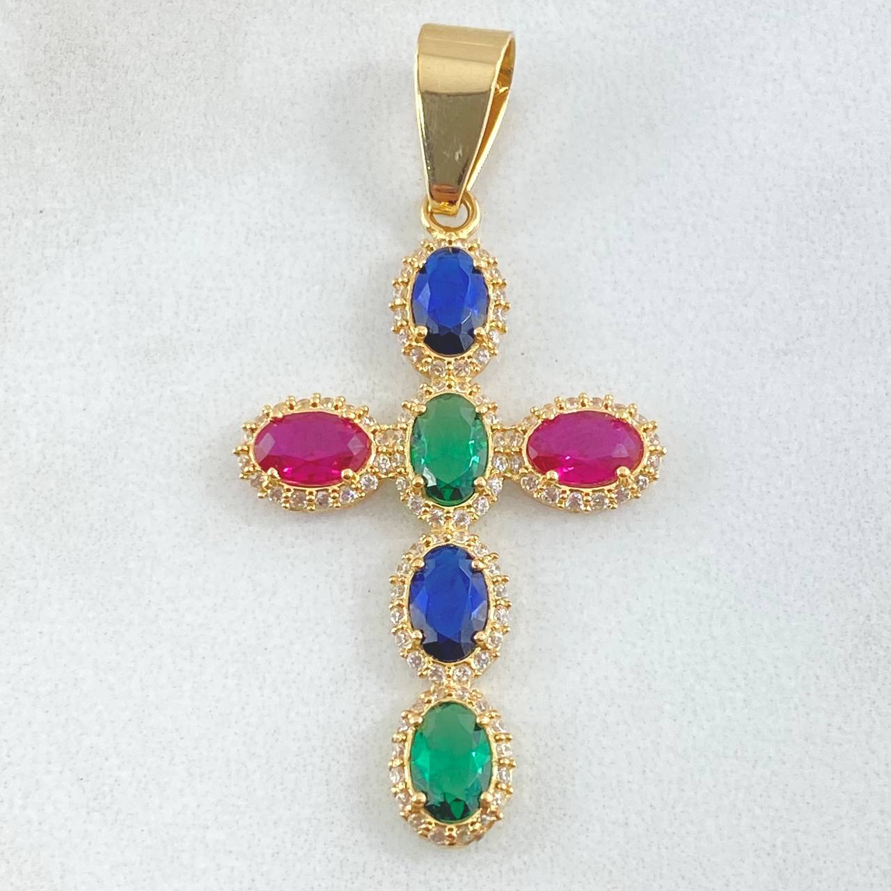 Dije Cruz Tupida 3.55gr / 4.6cm / Oro 18K