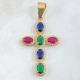 Dije Cruz Tupida 3.55gr / 4.6cm / Oro 18K