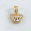 Dije Rostro Oso 2.7gr / 2cm / Oro 18K
