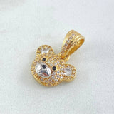 Dije Rostro Oso 2.7gr / 2cm / Oro 18K