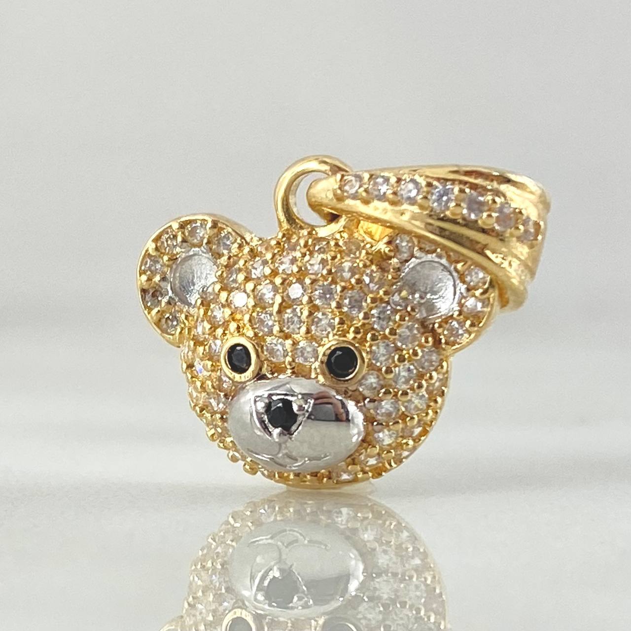 Dije Rostro Oso 2.7gr / 2cm / Oro 18K