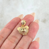 Dije Rostro Oso 2.3gr / 2.3cm / Oro 18K