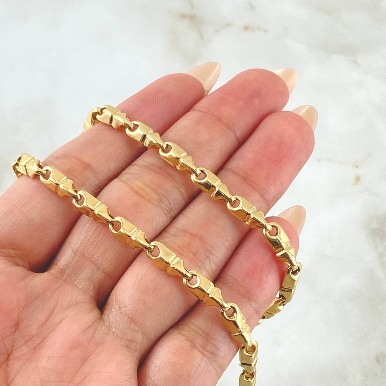 Cadena Rustica Franquesina 14.9gr / 65cm / Oro 18K *
