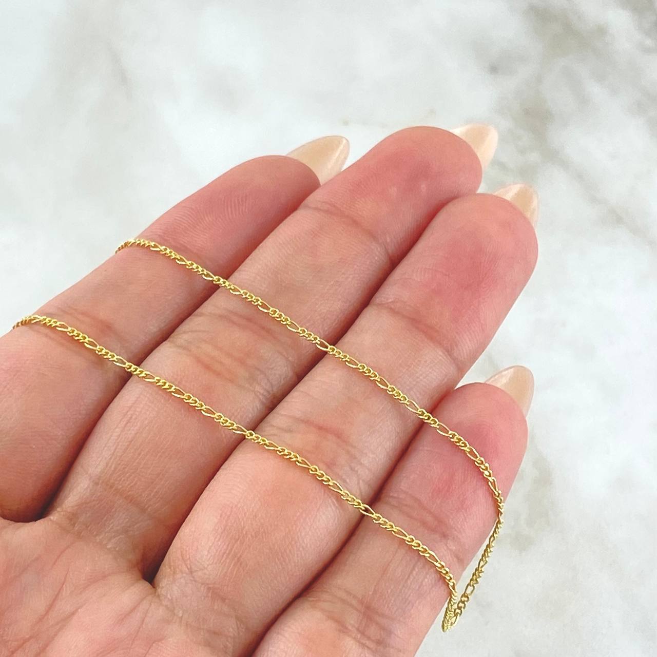 Cadena Figaro 1.75gr / 45cm / +1 Oro 18K *