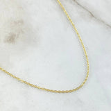 Cadena Aro seguido 1.05gr / 45cm / 1.2mm Oro Amarillo +3 18K *