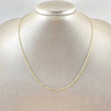 Cadena Aro seguido 1.05gr / 45cm / 1.2mm Oro Amarillo +3 18K *