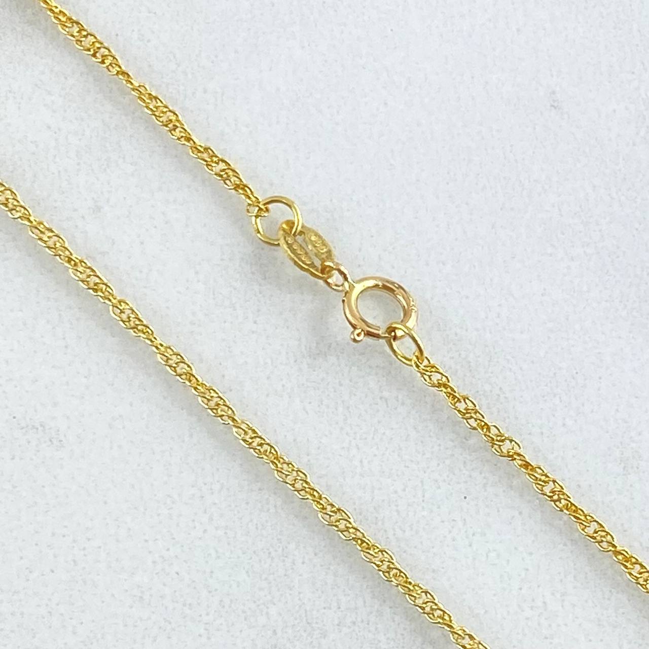 Cadena Singapur 2.05gr / 40cm / +3 Oro 18K *