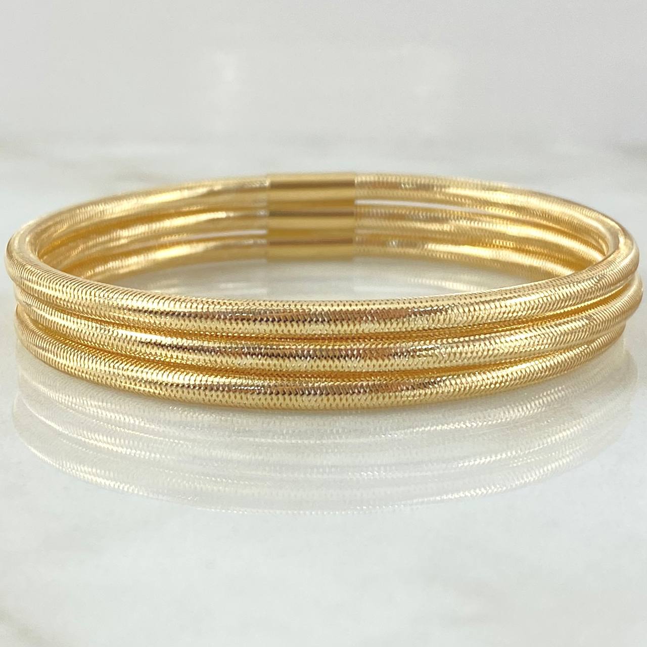 Pulso Recticulado x3 4.7gr / 19cm / +4 Oro 18K *