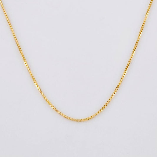 Cadena Veneciana 0.95g / 45cm / 0.6mm Oro Amarillo 18K