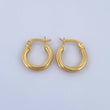 Candongas Juli 1.55gr / 1.7cm / Entorchadas Oro Amarillo 18K &