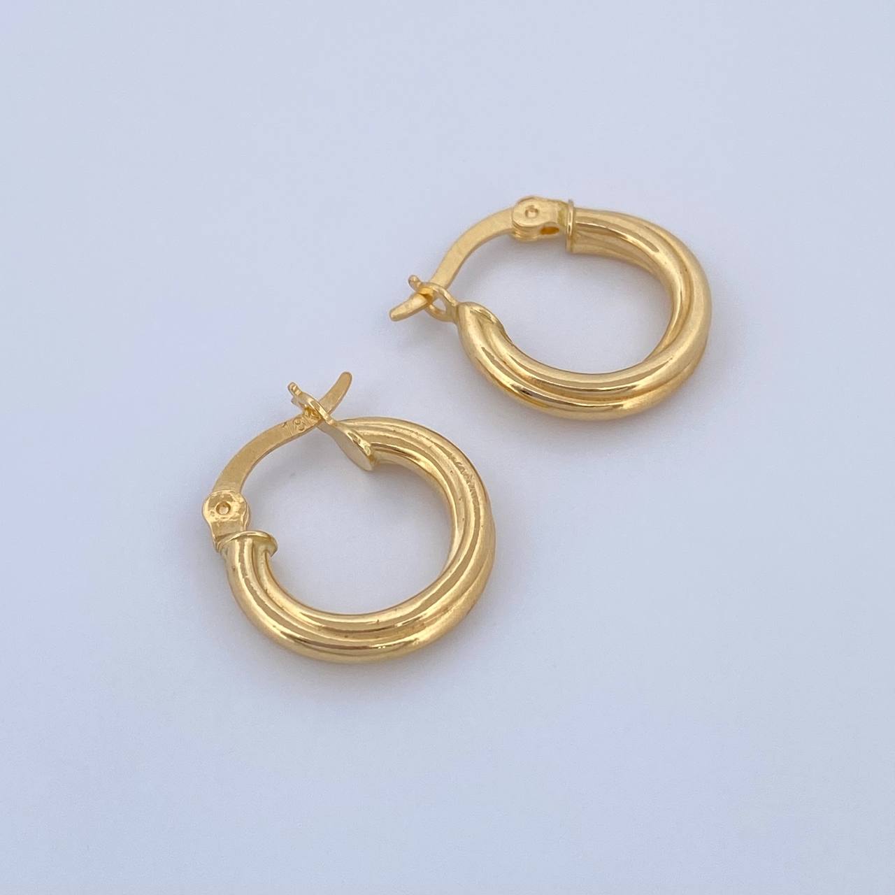 Candongas Juli 1.55gr / 1.7cm / Entorchadas Oro Amarillo 18K &
