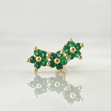 Piercing Arco Flores 0.7gr / 1.3cm / Oro Amarillo 18K