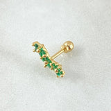 Piercing Arco Flores 0.65gr / 1.2cm / Nac.Esp. Oro 18K ©