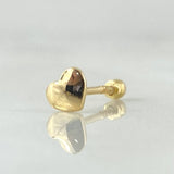 Piercing Corazon 0.5gr / 1.3cm / 4.4mm Oro Amarillo 18K