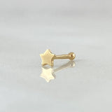 Piercing Estrella 0.1gr / 1cm / Nac.Esp. Oro 18K