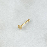 Piercing Estrella 0.1gr / 1cm / Nac.Esp. Oro 18K