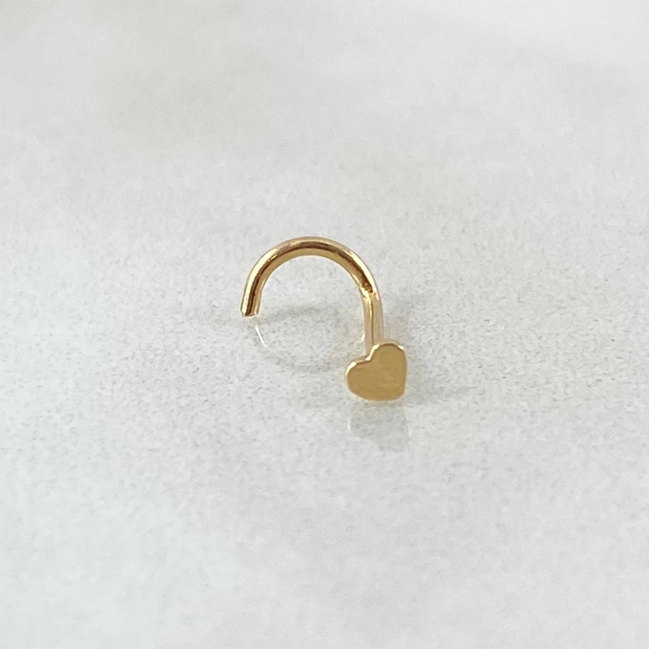 Piercing Chispa Corazon 0.15gr / 1cm / Nac.Esp. Oro 18K ©