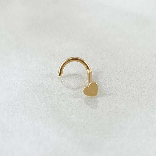Piercing Chispa Corazon 0.15gr / 1cm / Nac.Esp. Oro 18K *