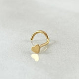 Piercing Chispa Corazon 0.15gr / 1cm / Nac.Esp. Oro 18K ©