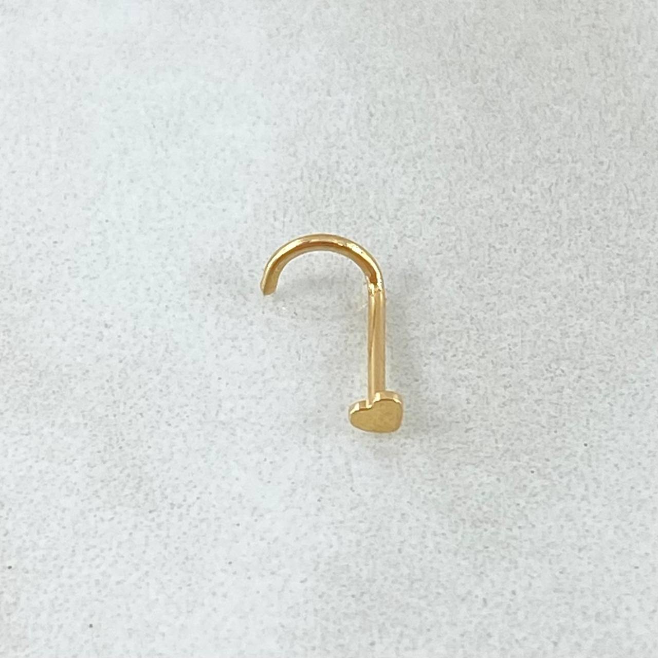 Piercing Chispa Corazon 0.15gr / 1cm / Nac.Esp. Oro 18K *