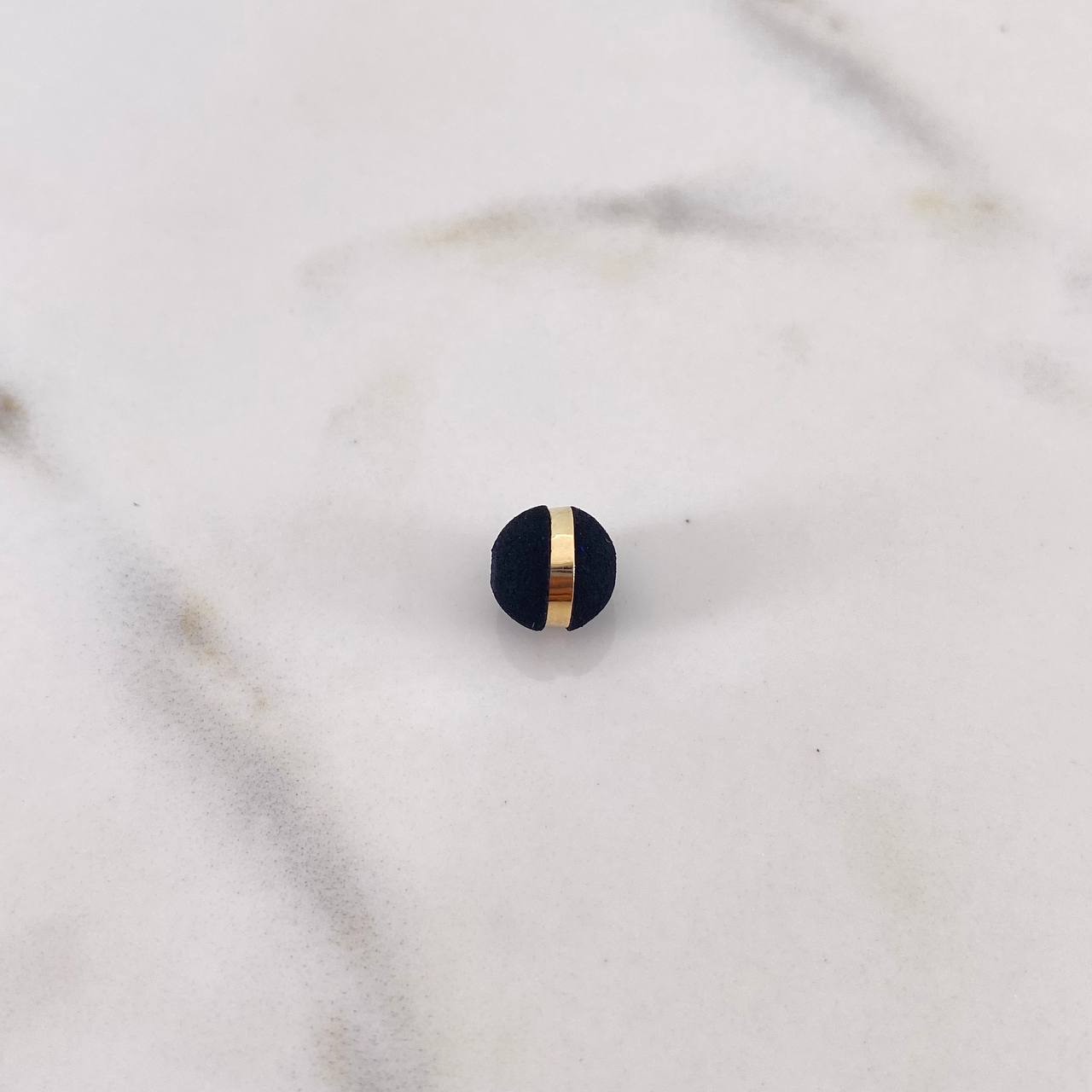 Bola Neoro 1 Raya 0.12gr / 8mm Negro Oro Amarillo 18K &