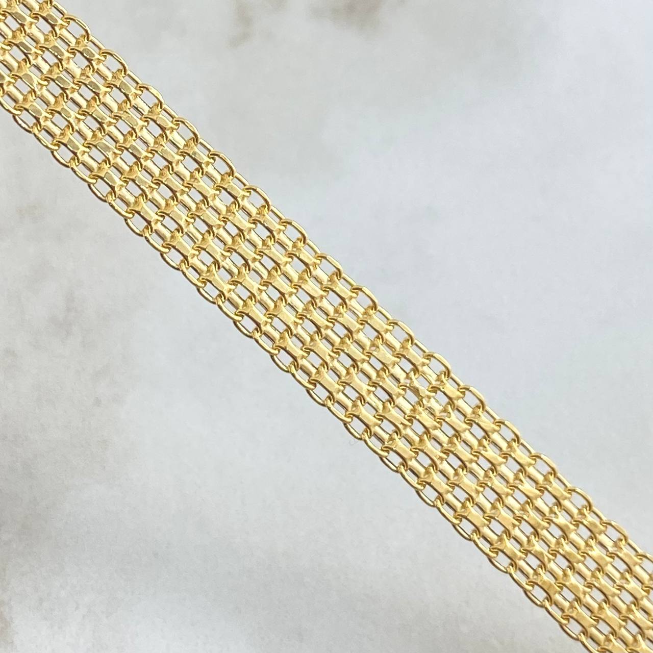 Pulso Chino 8.65gr / 21cm / 9.5mm Oro Amarillo +0 18K ©