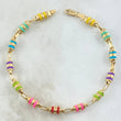Pulso Rustico Barril Rayado 5.15 gr / 20cm / 4.6mm Cauchos Colores Oro Amarillo 18K ©
