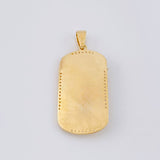 Dije Placa Cristo 9.5g / 5.1cm Oro Amarillo 18K