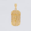 Dije Placa Cristo 6g / 4cm Oro Amarillo 18K