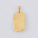 Dije Placa Cristo 6.25g / 4cm Oro Amarillo 18K